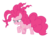 Size: 1738x1307 | Tagged: safe, edit, edited screencap, screencap, pinkie pie, earth pony, pony, g4, the ending of the end, background removed, bell, chaos magic, chaos pinkie, female, grogar's bell, mare, open mouth, ponk, simple background, smiling, solo, transparent background, vector