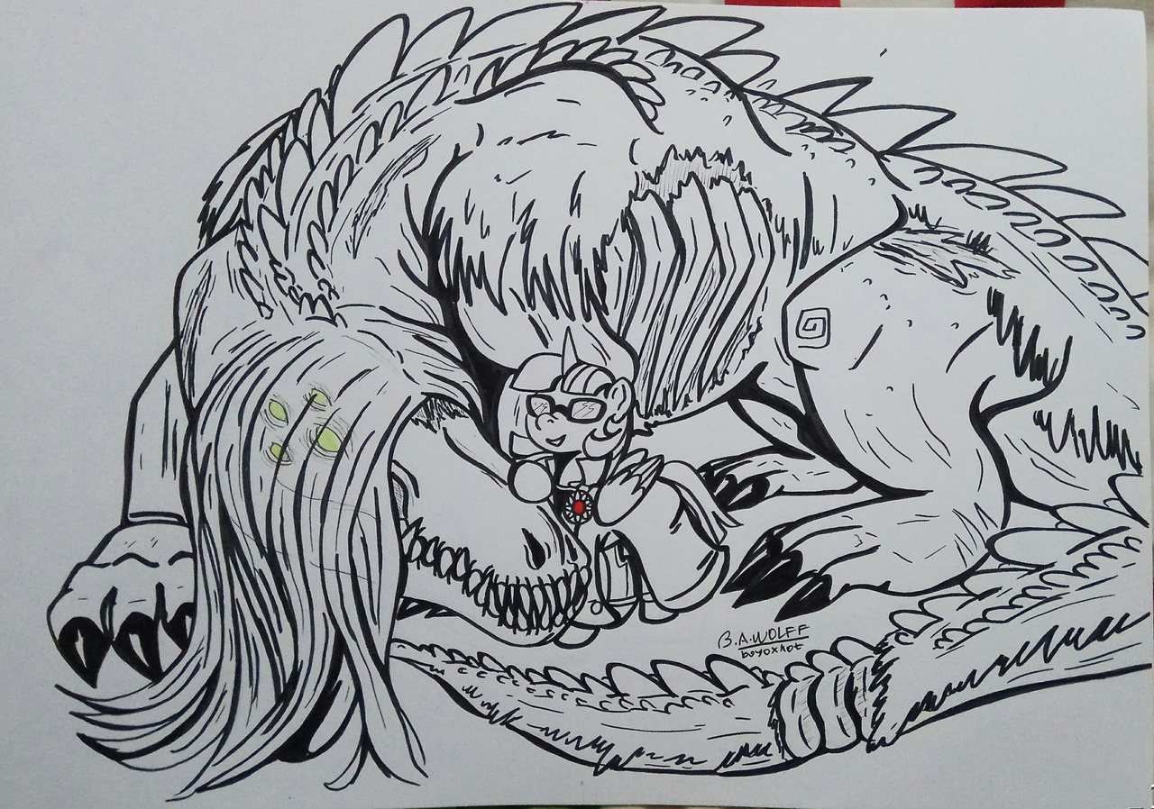 Scp 682 рисунок