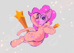 Size: 1077x768 | Tagged: safe, artist:poneko-chan, pinkie pie, cat, earth pony, pony, g4, animal costume, cat costume, chest fluff, clothes, costume, ear fluff, female, heart, pinkie cat, solo, starry eyes, wingding eyes