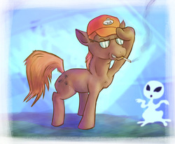 Size: 800x657 | Tagged: safe, artist:nikoruv21, pony, dale gribble, king of the hill, ponified
