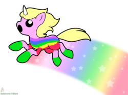Size: 800x599 | Tagged: safe, artist:raygirl, pony, adventure time, lady rainicorn, male, ponified
