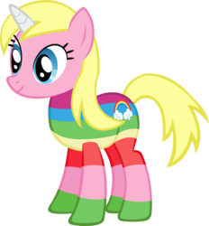 Size: 3096x3333 | Tagged: safe, artist:doctor-g, pony, adventure time, high res, lady rainicorn, male, ponified