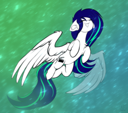 Size: 3701x3283 | Tagged: safe, artist:airfly-pony, oc, oc only, oc:lucy vectors, pegasus, pony, eyes closed, high res, patreon, patreon reward, smiling, solo