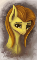 Size: 2330x3784 | Tagged: safe, artist:seven9988, oc, oc only, oc:golden star, earth pony, pony, bust, commission, digital art, digital painting, female, high res, mare, portrait, signature, solo, yellow eyes