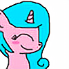 Size: 100x100 | Tagged: safe, artist:cotton-candy-pony, oc, oc only, oc:cotton candy, pony, unicorn, blushing, bust, eyes closed, female, mare, picture for breezies, simple background, smiling, solo, white background
