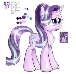 Size: 3073x3000 | Tagged: safe, artist:sheeppony, starlight glimmer, pony, unicorn, g4, chest fluff, female, high res, smiling, solo