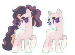 Size: 3748x2763 | Tagged: safe, artist:youkastray, oc, oc:mars mochi, earth pony, pony, bald, base used, female, high res, magical lesbian spawn, mare, offspring, parent:pinkie pie, parent:sunset shimmer, parents:sunsetpie, simple background, solo, transparent background