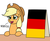 Size: 1100x900 | Tagged: safe, artist:mkogwheel edits, edit, applejack, earth pony, pony, g4, applejack's sign, cowboy hat, cute, female, german, germany, greeting, hair tie, hat, meme, open mouth, servus, sign, solo, this meme escalated quickly