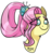 Size: 1315x1406 | Tagged: safe, artist:lrusu, fluttershy, pegasus, pony, g4, my little pony: friendship is magic, the last problem, bust, eye clipping through hair, female, mare, older, older fluttershy, portrait, simple background, smiling, solo, three quarter view, transparent background