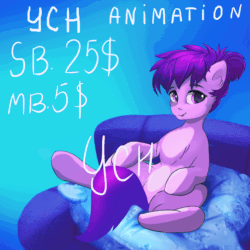 Size: 1900x1900 | Tagged: safe, artist:wildviolet-m, oc, pony, advertisement, advertising, animated, commission, gif, ych example, your character here