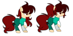 Size: 1920x942 | Tagged: dead source, safe, artist:rainbows-skies, oc, oc only, oc:noah, earth pony, pony, clothes, male, simple background, solo, stallion, transparent background