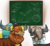 Size: 2400x2200 | Tagged: safe, artist:rocket-lawnchair, prince rutherford, oc, yak, g4, chalkboard, cover art, fanfic art, high res, male, spaceship, yak oc