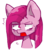 Size: 850x962 | Tagged: safe, artist:temmie-kun, pinkie pie, earth pony, pony, g4, bust, female, pinkamena diane pie, portrait, simple background, solo, transparent background