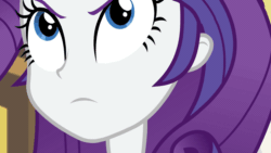 Size: 1280x720 | Tagged: safe, screencap, rarity, equestria girls, equestria girls specials, g4, my little pony equestria girls: better together, my little pony equestria girls: holidays unwrapped, animated, close-up, exhausted, female, geode of shielding, gif, magical geodes, solo