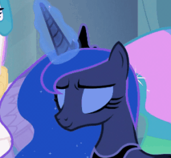 Size: 292x270 | Tagged: safe, screencap, princess celestia, princess luna, alicorn, pony, g4, the ending of the end, animated, cropped, crown, crying, cute, duo, duo female, ethereal mane, female, gif, glowing horn, horn, jewelry, lunabetes, magic, mare, regalia, smiling, solo focus, tears of joy, telekinesis, tissue, wiping, wiping tears