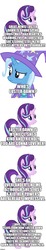 Size: 500x2713 | Tagged: safe, edit, starlight glimmer, trixie, pony, g4, christmas, comic, foreshadowing, hearth's warming eve, holiday, implied luster dawn, implied twilight sparkle, simple background, white background