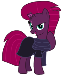 Size: 848x1040 | Tagged: safe, artist:徐詩珮, fizzlepop berrytwist, tempest shadow, pony, unicorn, g4, alternate universe, base used, broken horn, clothes, cute, horn, scarf, simple background, tempestbetes, transparent background