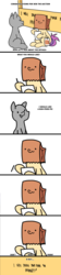 Size: 700x3100 | Tagged: safe, artist:paperbagpony, oc, oc:paper bag, pony, anonymous, comic, stand