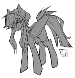 Size: 2480x2591 | Tagged: safe, artist:earthpone, oc, oc only, oc:lin, bat pony, pegasus, pony, female, high res, mare, solo