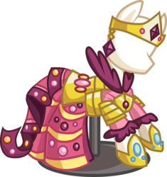 Size: 679x721 | Tagged: safe, artist:cazra, pony, fallout equestria, armor, clothes, dress, gala dress, jewelry, mannequin, object, prop, tiara, vector