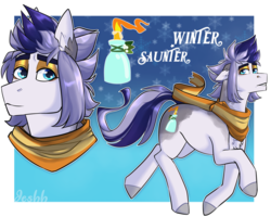 Size: 5000x4000 | Tagged: safe, artist:jeshh, oc, oc only, oc:winter saunter, earth pony, pony, absurd resolution, female, mare, offspring, parent:cloudchaser, parent:double diamond, solo