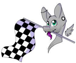 Size: 652x536 | Tagged: safe, artist:chazmazda, oc, oc only, pegasus, pony, bust, checkered flag, flag, floating wings, mouth hold, racing, shade, simple background, solo, transparent background, wings
