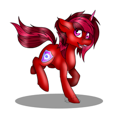 Size: 718x673 | Tagged: safe, artist:chazmazda, oc, oc only, pony, unicorn, commission, open mouth, solo