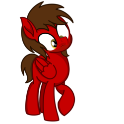 Size: 1200x1200 | Tagged: safe, artist:toyminator900, oc, oc only, oc:chip, pegasus, pony, beard, facial hair, male, moustache, raised hoof, simple background, solo, transparent background