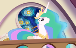 Size: 7895x5000 | Tagged: safe, artist:midwestbrony, princess celestia, pony, g4, my little pony: the movie, absurd resolution, female, solo, stained glass, unamused, vector