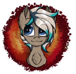 Size: 3634x3539 | Tagged: safe, artist:luxsimx, oc, oc only, oc:lockheart, pegasus, pony, chest fluff, high res, leaves, male, simple background, solo, stallion, transparent background