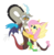 Size: 1015x1035 | Tagged: safe, derpibooru exclusive, edit, editor:proto29, discord, fluttershy, draconequus, pony, g4, draconequified, female, flutterequus, immortality blues no more, male, mismatched ears, mismatched wings, ship:discoshy, shipping, simple background, species swap, straight, transformation, white background, wings