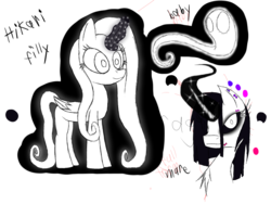 Size: 1200x900 | Tagged: safe, artist:didun850, oc, oc only, oc:hikari, alicorn, ghost, pony, alicorn oc, bust, chest fluff, eyelashes, eyeliner, female, filly, glowing horn, horn, makeup, mare, reference sheet, simple background, transparent background