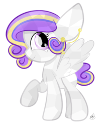 Size: 794x959 | Tagged: safe, artist:sugarcloud12, oc, oc only, oc:sugar star, crystal pony, pegasus, pony, crystallized, female, mare, simple background, solo, transparent background