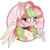 Size: 600x600 | Tagged: safe, artist:appletaffy, oc, oc only, oc:melony surprise, pegasus, pony, blushing, bust, chest fluff, collar, female, freckles, looking at you, mare, portrait, simple background, solo, transparent background