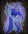 Size: 880x1080 | Tagged: safe, artist:devil sugar, derpibooru exclusive, minuette, goat, g4, abstract background, bust, christmas, christmas lights, ear fluff, female, garland, goatified, holiday, mare, outline, portrait, race swap, signature, smiling, solo, species swap