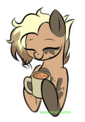 Size: 1566x2250 | Tagged: safe, artist:redheartponiesfan, oc, oc only, earth pony, pony, coffee mug, female, hoof hold, mare, mug, simple background, solo, transparent background