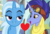 Size: 540x365 | Tagged: safe, edit, edited screencap, screencap, hoo'far, trixie, pony, a horse shoe-in, g4, road to friendship, female, male, shipping, shipping domino, straight, trixfar