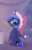 Size: 1073x1652 | Tagged: safe, artist:dusthiel, princess luna, alicorn, pony, g4, bedroom eyes, blushing, christmas, cute, eyeshadow, female, hat, holiday, holly, holly mistaken for mistletoe, looking at you, looking back, looking back at you, looking over shoulder, lunabetes, makeup, mare, mouth hold, rear view, santa hat, sitting, solo, tail bun