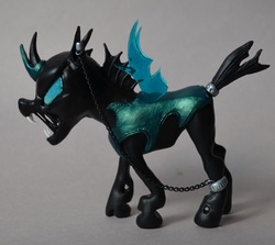 Size: 1000x892 | Tagged: artist needed, safe, changeling, chains, craft, fangs, figurine, sculpture