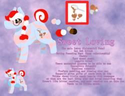 Size: 1480x1140 | Tagged: safe, artist:nootaz, oc, oc only, oc:sweet loving, zebra, g1, braided ponytail, chubby, colorswirl ponies, cutie mark, glasses, misspelling, reference sheet, text, two toned hair