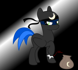 Size: 5000x4500 | Tagged: safe, artist:northernthestar, oc, oc only, oc:northern star, pony, absurd resolution, clothes, costume, male, nightmare night costume, ninja, shuriken, solo, stallion