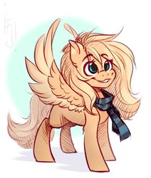 Size: 1019x1200 | Tagged: safe, artist:falafeljake, oc, oc only, oc:mirta whoowlms, pegasus, pony, clothes, scarf, solo