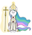 Size: 1850x2000 | Tagged: safe, artist:kippzu, princess celestia, alicorn, pony, g4, christianity, cross, drawthread, female, pope, solo