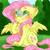 Size: 1024x1024 | Tagged: safe, artist:qiliang4131, fluttershy, butterfly, pegasus, pony, g4, blushing, butterfly on nose, cheek fluff, chest fluff, colored hooves, cross-eyed, cute, ear fluff, female, hoof on chin, insect on nose, looking at something, mare, outdoors, raised hoof, shoulder fluff, shyabetes, sitting, solo, spread wings, three quarter view, wings