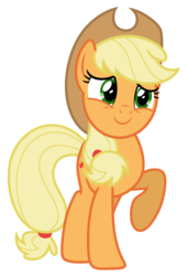 Size: 4751x7000 | Tagged: safe, artist:estories, applejack, earth pony, pony, g4, absurd resolution, female, raised hoof, simple background, solo, transparent background, vector