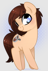 Size: 1158x1702 | Tagged: safe, artist:vivian reed, oc, oc only, oc:saucepan, earth pony, pony, girly, male, solo, stallion
