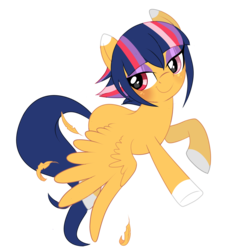 Size: 2378x2521 | Tagged: safe, artist:peachesandcreamated, oc, oc only, oc:diddy do, pegasus, pony, blushing, feather, female, flying, high res, mare, pegasus oc, simple background, smiling, solo, spread wings, transparent background, wings