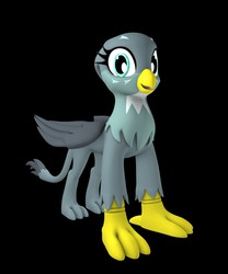 Size: 2500x3000 | Tagged: safe, artist:argos90, gabby, griffon, g4, 3d, high res, looking at you