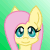 Size: 50x50 | Tagged: safe, artist:auroraswirls, fluttershy, pegasus, pony, g4, animated, bouncing, bust, female, gif, gradient background, mare, pixel art, smiling, solo