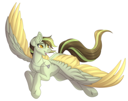 Size: 4602x3630 | Tagged: safe, artist:amazing-artsong, oc, oc only, oc:akane, pegasus, pony, absurd resolution, female, mare, simple background, solo, transparent background, two toned wings, wings
